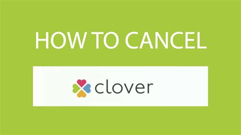 how to cancel clover dating subscription